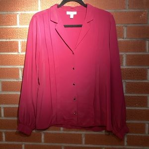 TopShop fuschia blouse